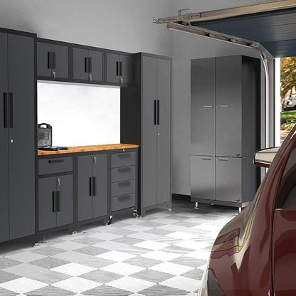 Torin Garage Cabinets Storage System, 9 Piece Included Steel Drawers Rolling - Image 6