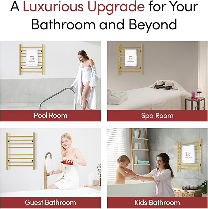 WarmlyYours Heated Towel Rack for Bathroom - Image 11