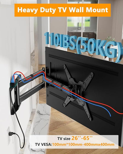 48'' Extension Extra Long Arm TV Wall Mount - Image 6