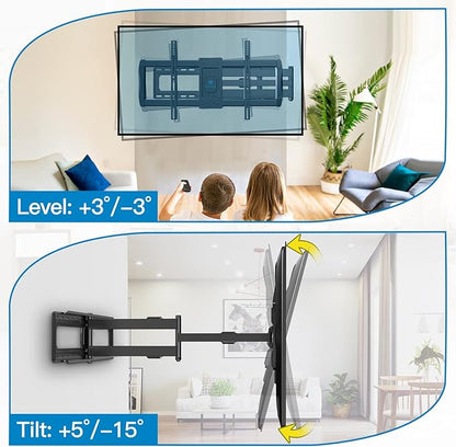 PERLESMITH Long Arm TV Wall Mount - Image 6
