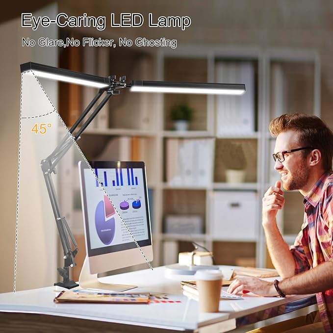2-in-1 LED Desk Lamp, 24W Brightestwith Table Lamp - Image 6