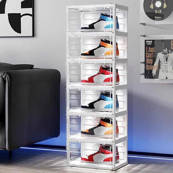 BROVIEW Led Shoe Boxes, Shoe Display Case - Image 7