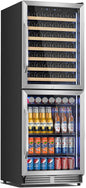 Tylza 24'' Wine and Beverage Refrigerator, Dual Zone Wine Fridge by TYLZA