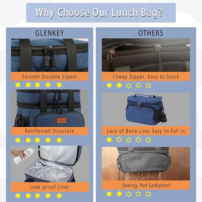 Expandable Large Lunch Box, Insulated Heavy Duty Lunch Bag Waterproof Leakproof - Image 6