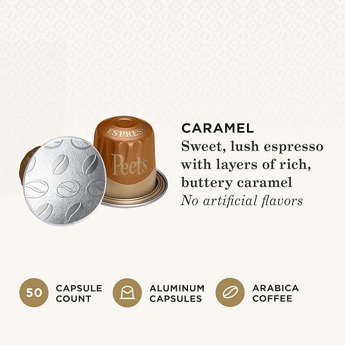 Peet's Coffee, Medium Roast Espresso Capsules, Compatible - Image 3