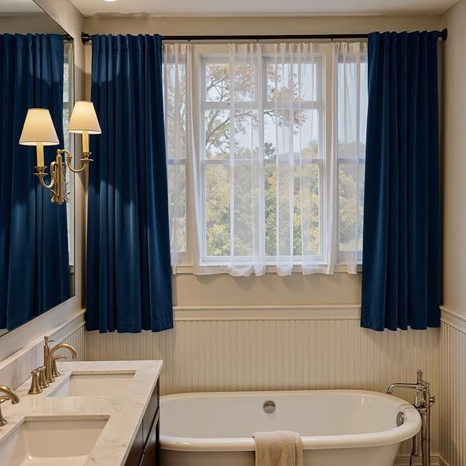 Lazzzy Velvet Blackout Curtains Thermal Insulated Room Window Drapes Super Soft - Image 6
