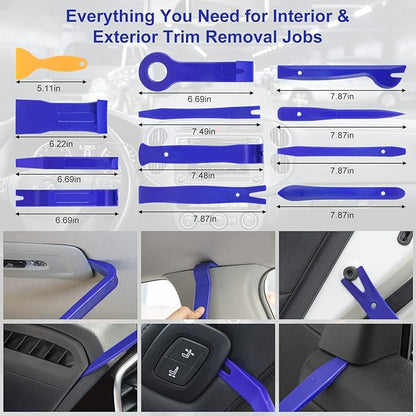 Trim Removal Tool Kit 250Pcs Car Removal Tool Kit Pry Tool Set Auto Clip Pliers - Image 2