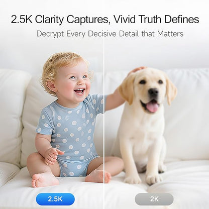 2.5K Indoor Camera 2pack, Non-Subscription AI Person/Pet/Cry Detection - Image 4