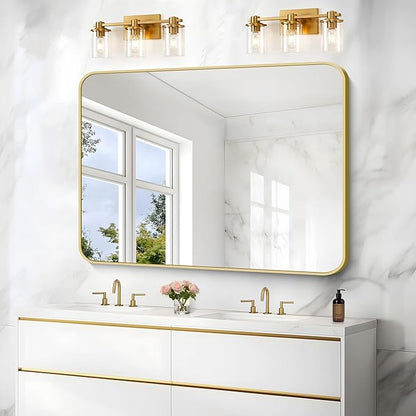 36"x48" Bathroom Mirror, Large Rectangular Wall Mirror, Rounded Corner Vanity - Image 7