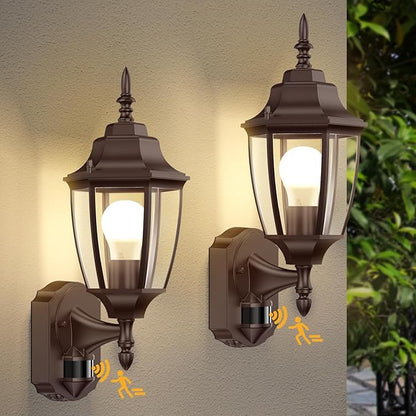 Lamomo Outdoor Wall Sconce, Dusk to Dawn Motion Sensor Bronze Outdoor Light - Image 7