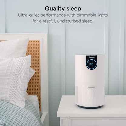 shark clean sense air purifier with pet filter, side view