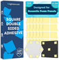 Knightsacoustic Heavy Duty Double-Sided Tape Squares, Adhesive by Knightsacoustic