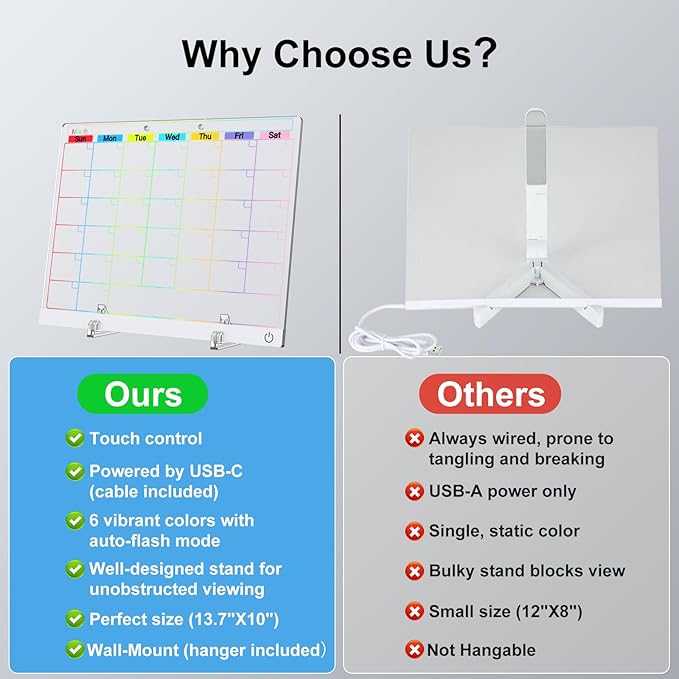 Acrylic Dry Erase Board Calendar - Image 4