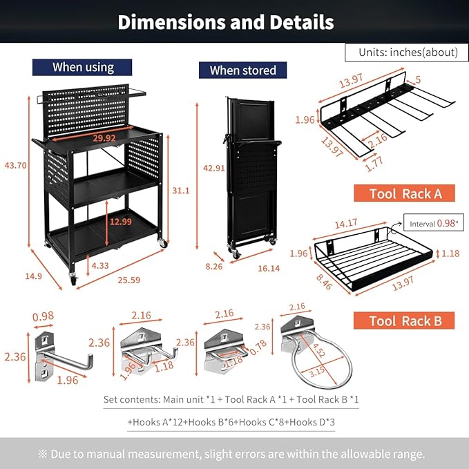 Lumizone Rolling Tool Cart - Image 9