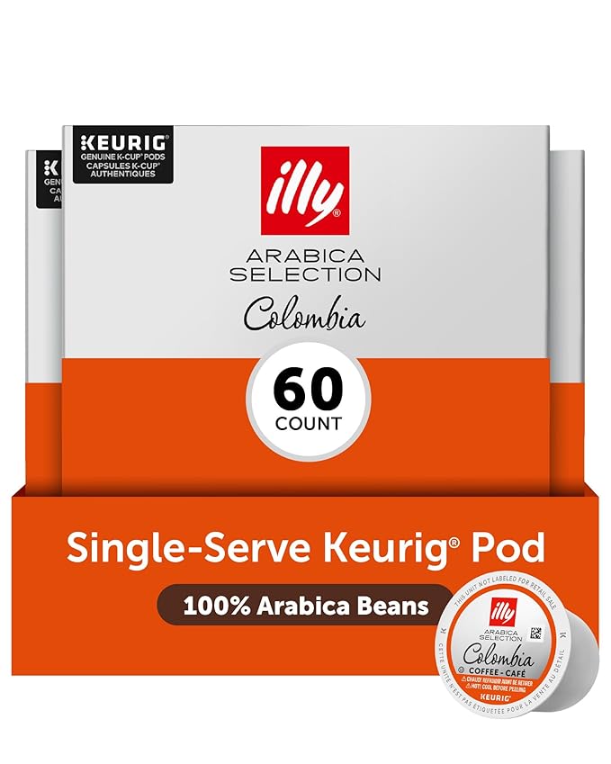 illy Coffee K Cup, Pods for Keurig Machines, Colombia Single Origin Roast by illy