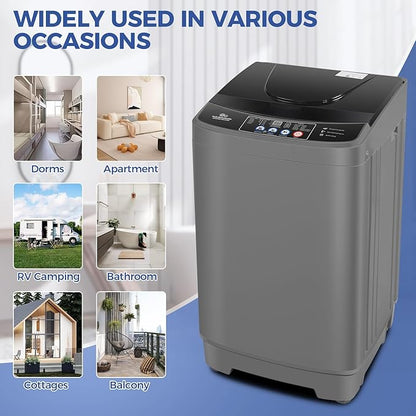 Nictemaw Portable Washing Machine 20Lbs Portable Washer - Image 8