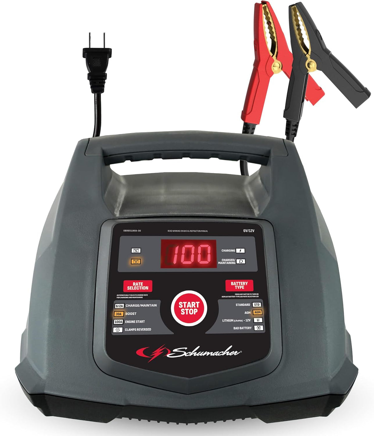 schumacher electric 6a car battery charger & maintainer, main product view