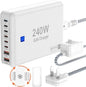 240W Fast Charging Blocks, 8-Port Charging Station by lightningofertas