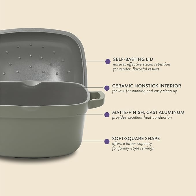 Crock-Pot Northvale Cast Aluminum Lightweight Durable 5.2 Quart Heavy Duty - Image 3