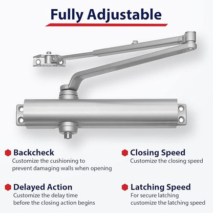 Lawrence Heavy Duty Door Closer Commercial Grade 1 - Image 2