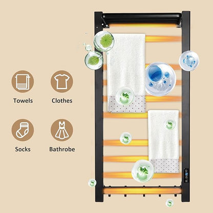 Heated Towel Rack for Bathroom Towel Warmer Racks Wall Mounted - Image 5
