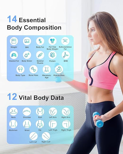 arboleaf Smart Scale and Tape Measure, Body Fat Measuring Tape and Smart Scale - Image 3