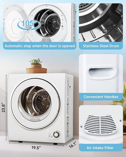 110V Portable Dryer – 850W Compact Clothes Dryer - Image 5