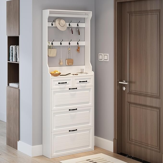 Vibe & Dine Shoe Cabinet, Entryway Shoe Storage Cabinet - Image 3