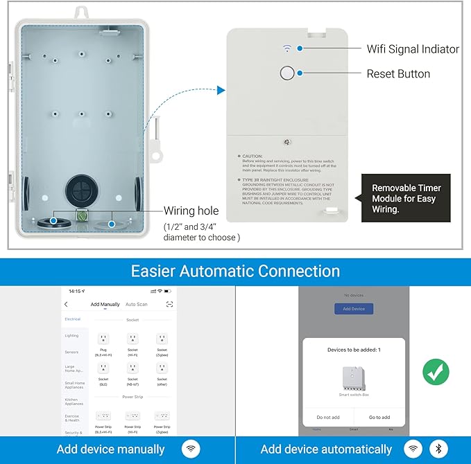 DEWENWILS Pool Timer, WiFi Timer Switch, Heavy Duty 40A 120-277 VAC 2HP - Image 7