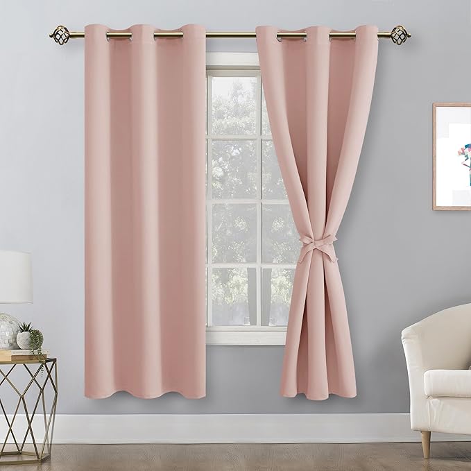 Hiasan Blackout Curtains for Bedroom, 42 x 63 Inches Length - Image 2