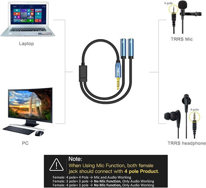 MillSO Headset Splitter for 2 TRRS Headphones or Mics - Image 4