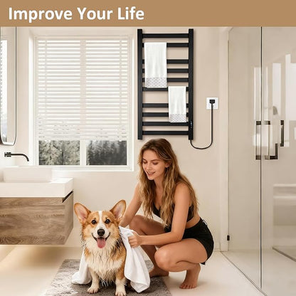 Heated Towel Rack for Bathroom Towel Warmer Racks Wall Mounted - Image 5