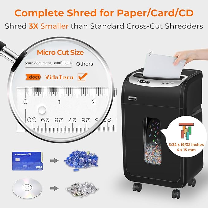 Paper Shredder for Home Office Heavy Duty - Image 3