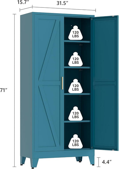 71" Tall Pantry Cabinet, Kitchen Pantry Storage Cabinets - Image 3
