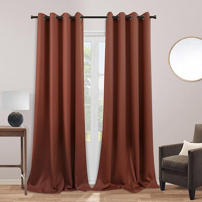 KOUFALL 108 Inch Long Blackout Curtains Thermal Insulated Light Blocking Extra by KOUFALL