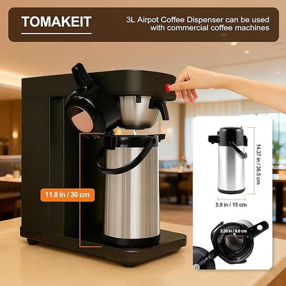 Airpot Coffee Carafe for Keeping Hot, 102oz/3L Coffee Dispenser Thermal - Image 2
