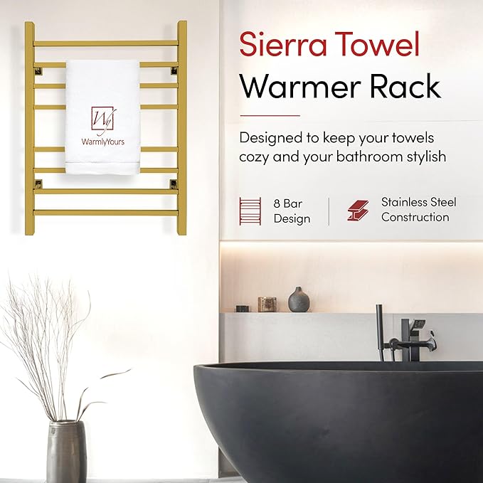 WarmlyYours Heated Towel Rack for Bathroom - Image 5
