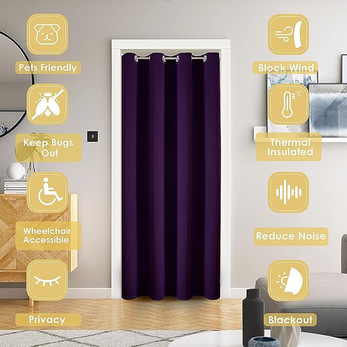 ChrisDowa Blackout Door Curtains - Image 2
