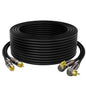 Mygatti Cable 40 FT, 90 Degree Right Angle to Stereo Audio Cable, Zinc Alloy by Mygatti