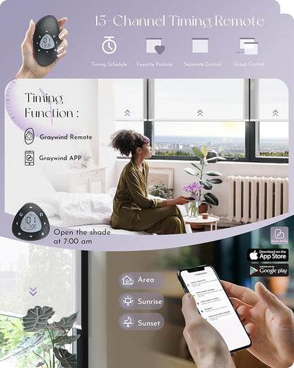 Graywind Motorized Light Filtering Shades Compatible - Image 4