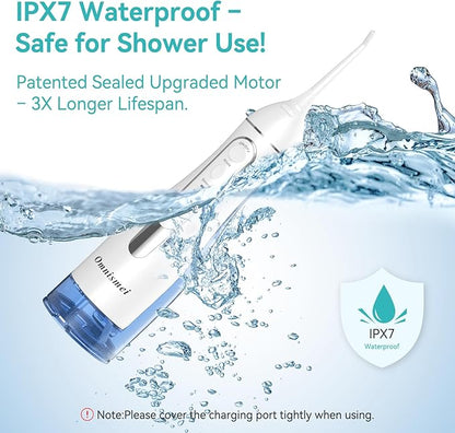 Water Dental Flossers for Teeth, 300ML Cordless Portable Electric Water Flosser - Image 8