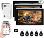 Wired Video Door Phone Kit Apartment Intercom System, 10 Inch Touch Screen by ANJIELOSMART