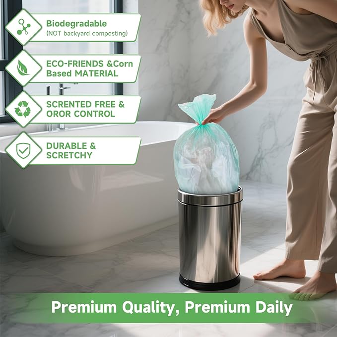 2.6 Gallon Small Trash Bags Bathroom - Image 7