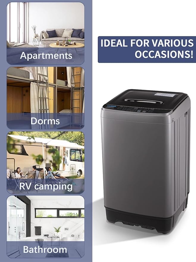 17.7 lbs Full Automatic Washing Machine - Image 6