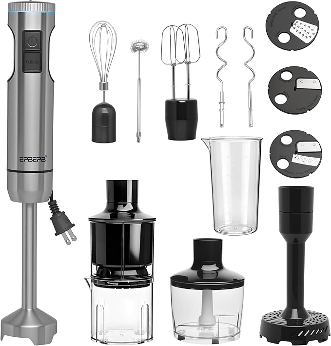 Handheld Immersion Blender Bundle, 1000W Powerful 11-in-1 Set by Unknown