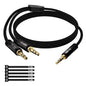 Kxable 1/8 Inch TRS Stereo Y Splitter Cable 4FT, 3.5mm Male to 2-Male by Kxable