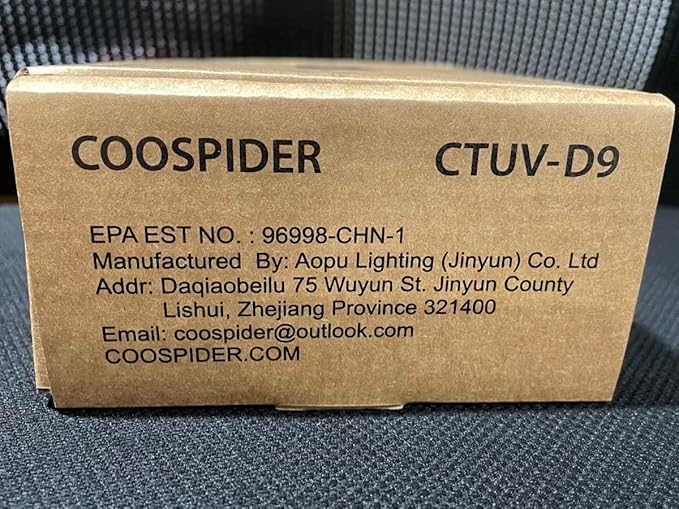 COOSPIDER 9W HVAC UV Light Lamp, Air Purifier - Image 9