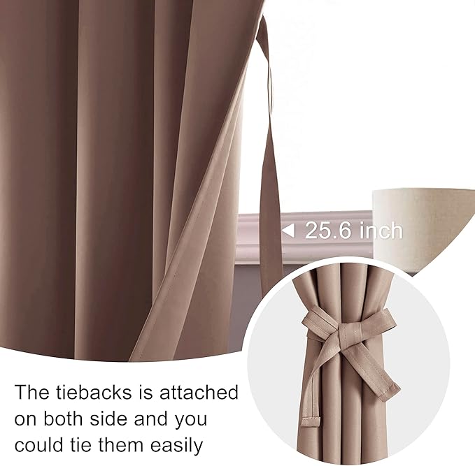 JIUZHEN Blackout Curtains for Bedroom - Image 4