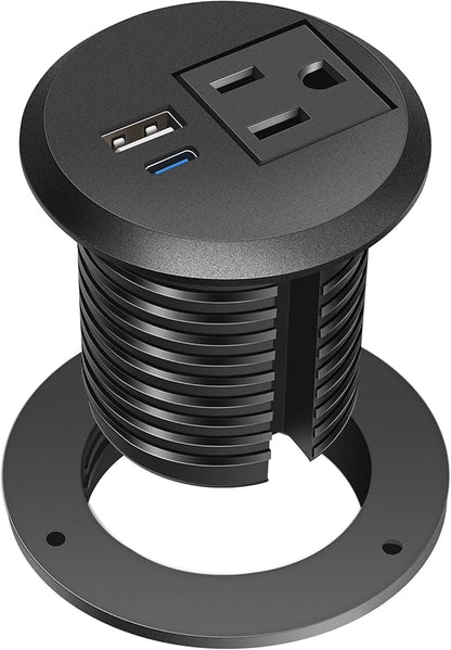 Desktop Power Grommet, 2 inch, USB C PD 20W Fast Charging Station, Desk Hole by Jgstkcity