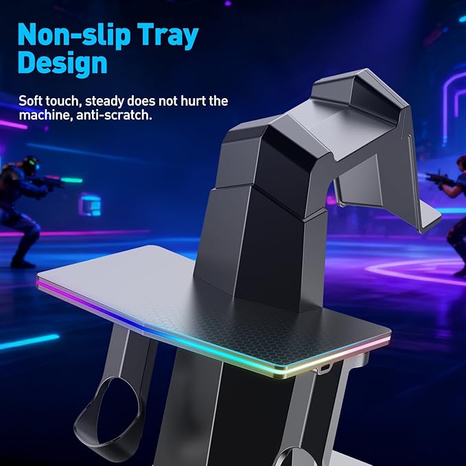 Charging Dock for Meta Quest 3S, Quest 3, 2 or Pro，RGB Charging Vertical - Image 5